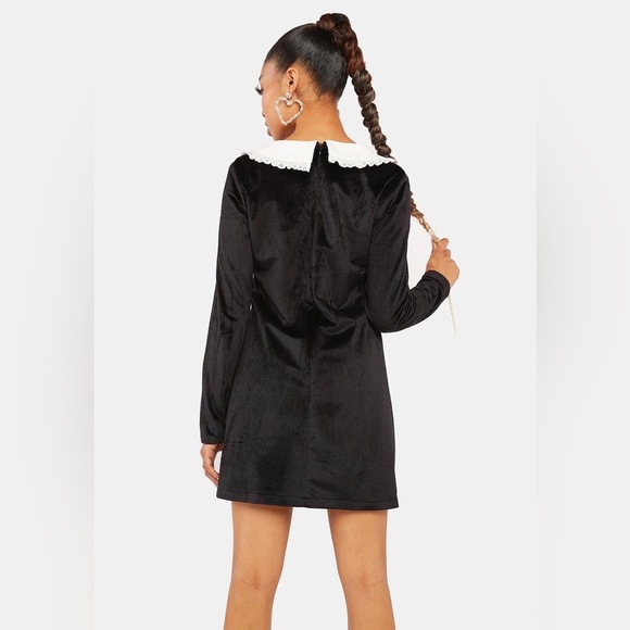 NEW Sister Jane Aquarius Scoop Neck Mini Dress Size Small Color Black White - Picture 9 of 9